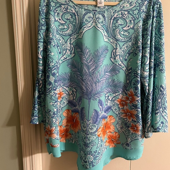 Ruby Road Handkerchief Style Top - Picture 1 of 3